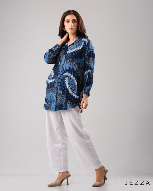 Printed Button-Down Shirt 62345